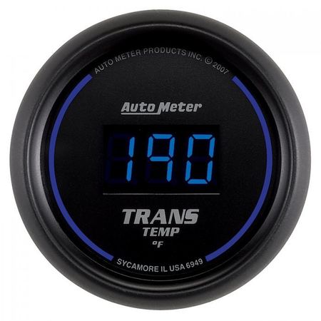 AUTO METER 2-1/16IN TRANS TEMP, 0- 340F, DIGITAL, BLACK 6949